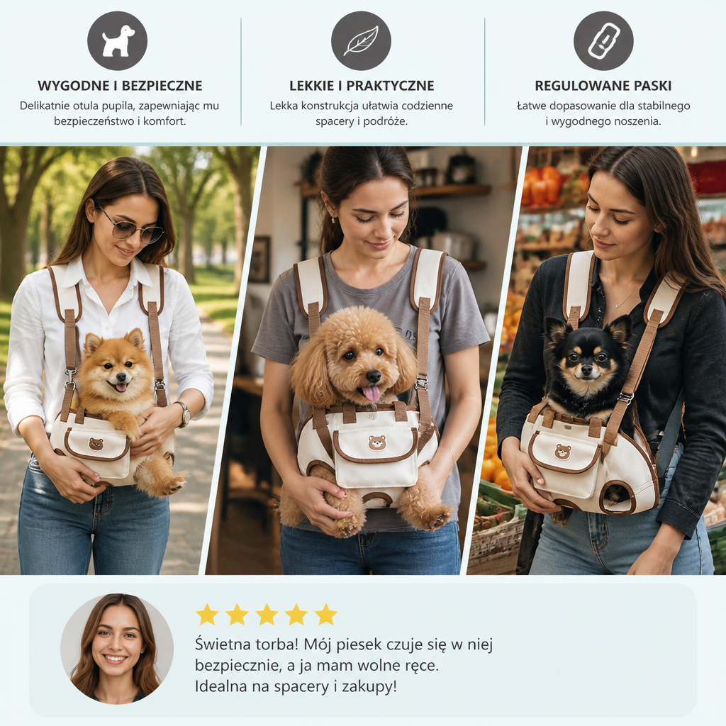 Adjustable Pet Shoulder Carrier Bag for Small Dogs and Cats