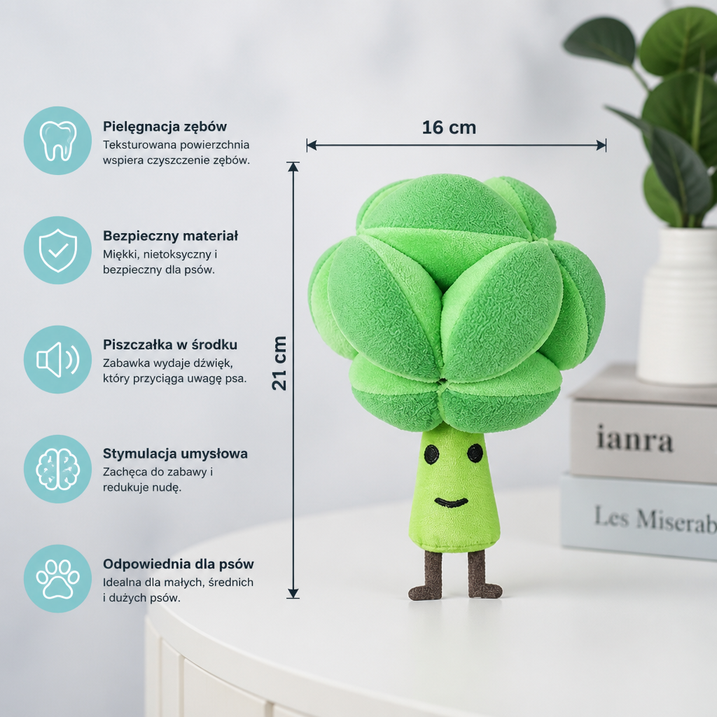 Brokuł Węchowy – Interaktywna Zabawka na Przysmaki