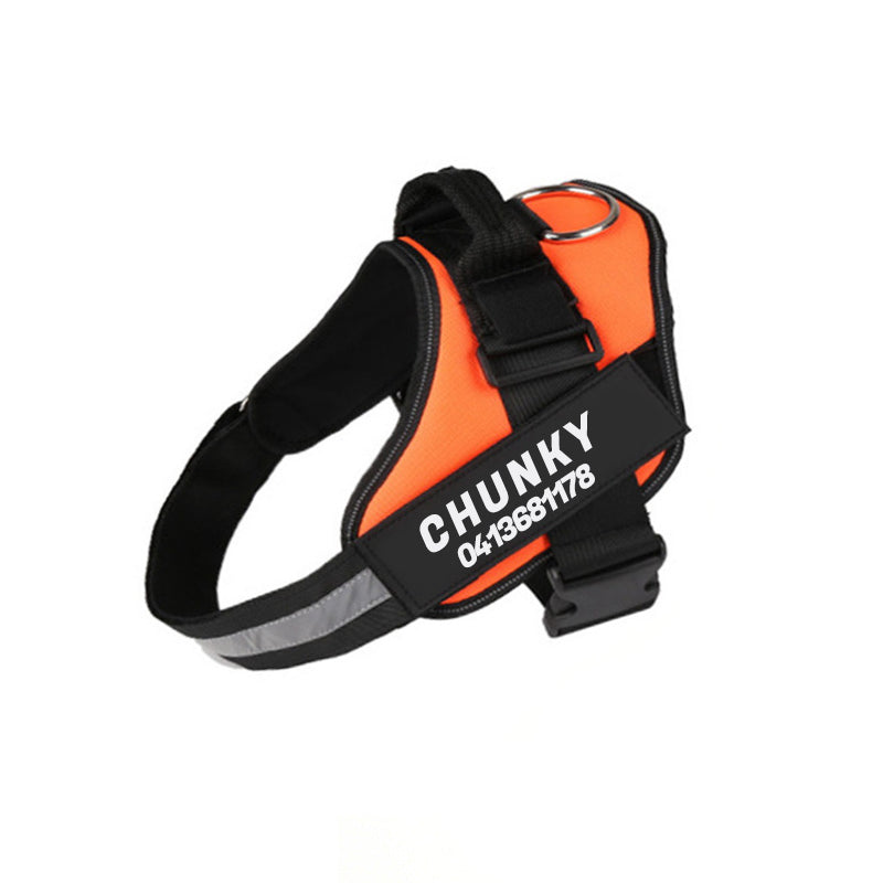 Personalizowane szelki dla psa typu anti-pull ułatwiające spacery