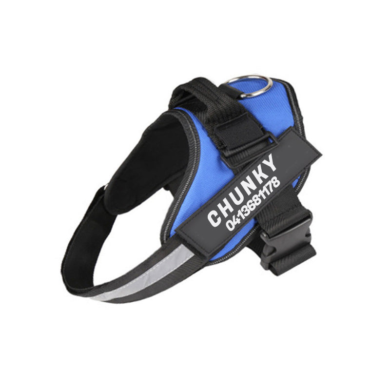 Personalizowane szelki dla psa typu anti-pull ułatwiające spacery