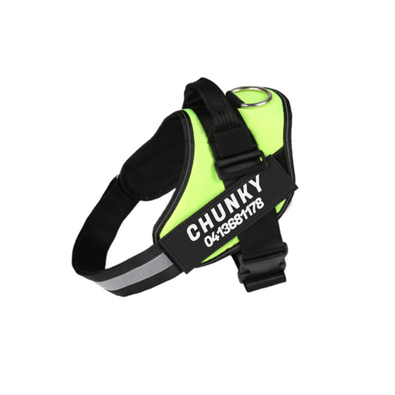 Personalizowane szelki dla psa typu anti-pull ułatwiające spacery