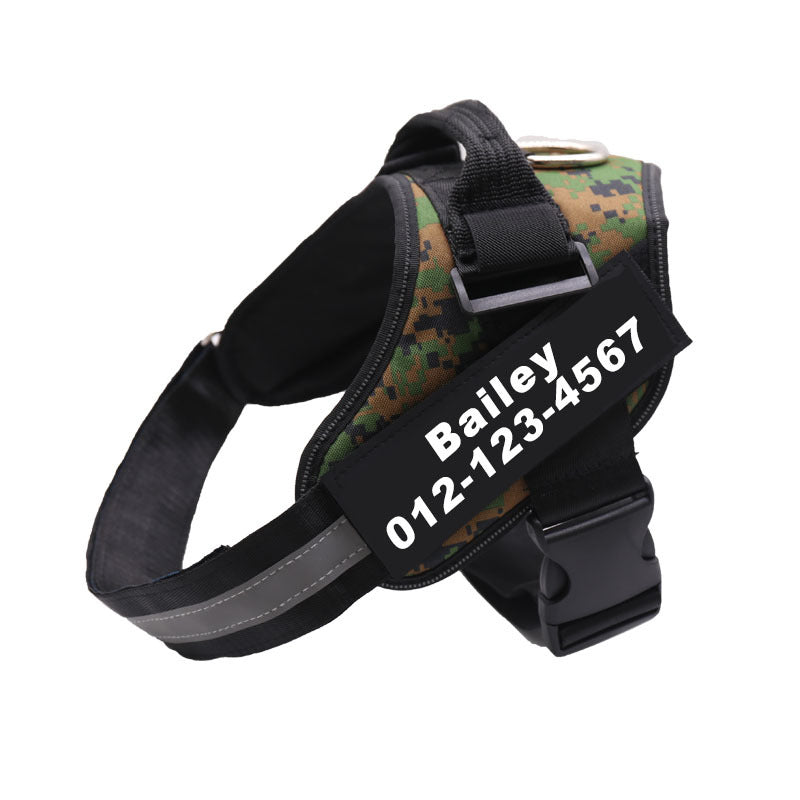 Personalizowane szelki dla psa typu anti-pull ułatwiające spacery