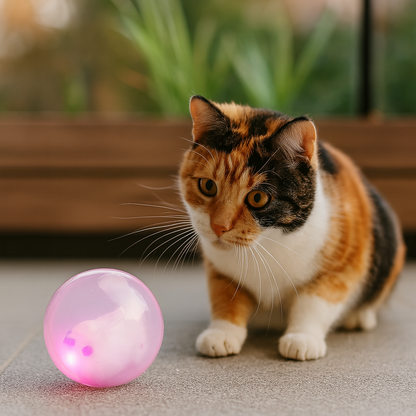 Toczący się chomik zabawka dla kota