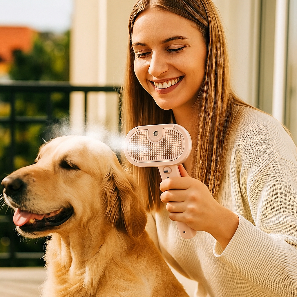 Premium Szczotka dla Zwierząt z Funkcją Parową