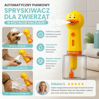 Automatyczny Piankowy Spryskiwacz Dla Zwierząt W Kształcie Kaczuszki
