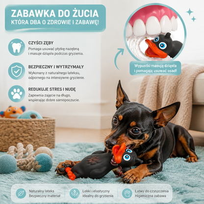 Wytrzymała Zabawka Do Gryzienia Dla Psa Z Naturalnego Lateksu Do Czyszczenia Zębów