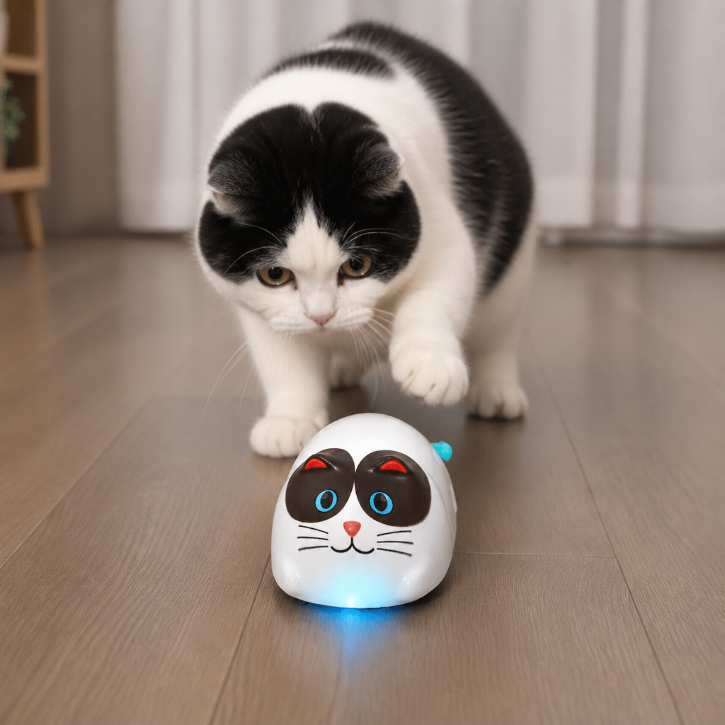Interaktywny Inteligentny Robot Dla Kota Sterowany Dotykiem
