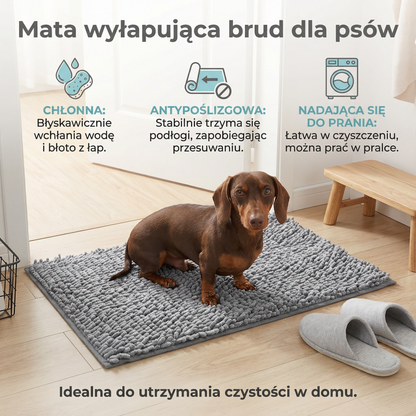 Mata wyłapująca brud dla psów – chłonna, antypoślizgowa i nadająca się do prania