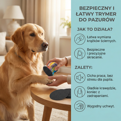 Grinder do pazurów dla psów i kotów – Bezpieczny i łatwy trymer do pazurów