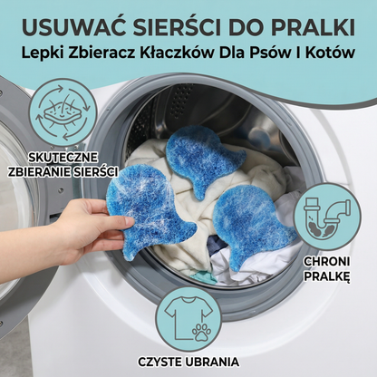 Usuwacz Sierści Do Pralki – Lepki Zbieracz Kłaczków Dla Psów I Kotów