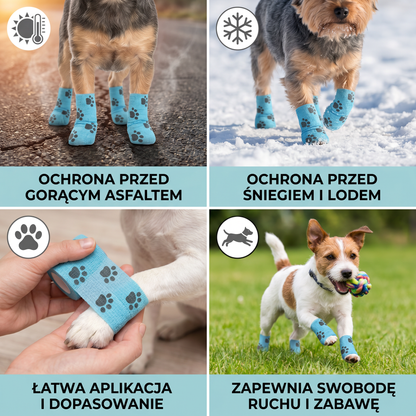 Samoprzylepny Bandaż Ochronny dla Zwierząt na Gorący Asfalt i Ochronę przed Śniegiem