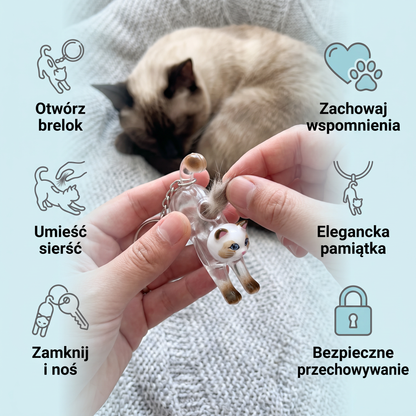 Brelok Na Sierść Kota – Pamiątka Na Kocią Sierść