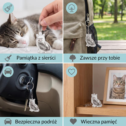 Brelok Na Sierść Kota – Pamiątka Na Kocią Sierść