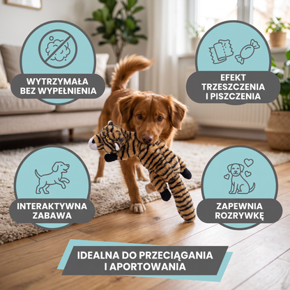 Wytrzymała Bezwypełnieniowa Zabawka Dla Psa Z Efektem Trzeszczenia I Piszczenia