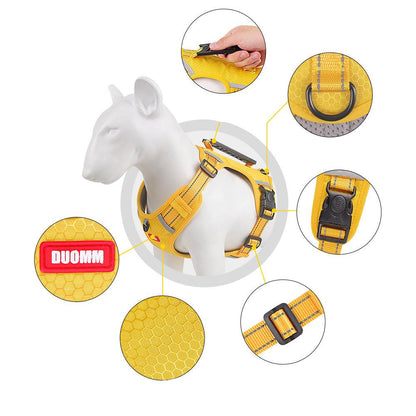 Wysokiej jakości odblaskowa uprząż dla psów z funkcją antyciągnięcia