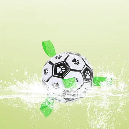 Wytrzymała piłka dla psa z uchwytami do ciągnięcia