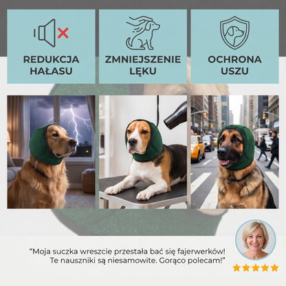 Ochronne nauszniki dla psa – redukujące hałas i zmniejszające lęk