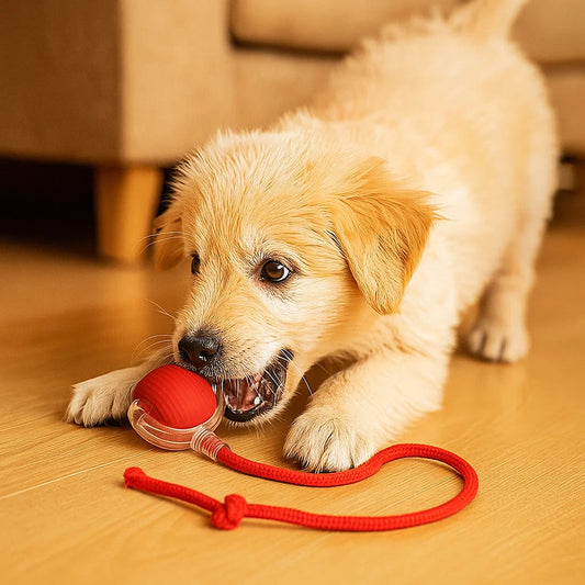 Psia Zabawka Piłka z Liną ⎜ Gryzienie i Samodzielna Zabawa