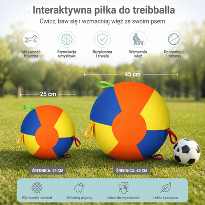 Interaktywna Kolorowa Piłka Pasterska Z Uchwytem Dla Psów – Wytrzymała Zabawka Treningowa Na Zewnątrz