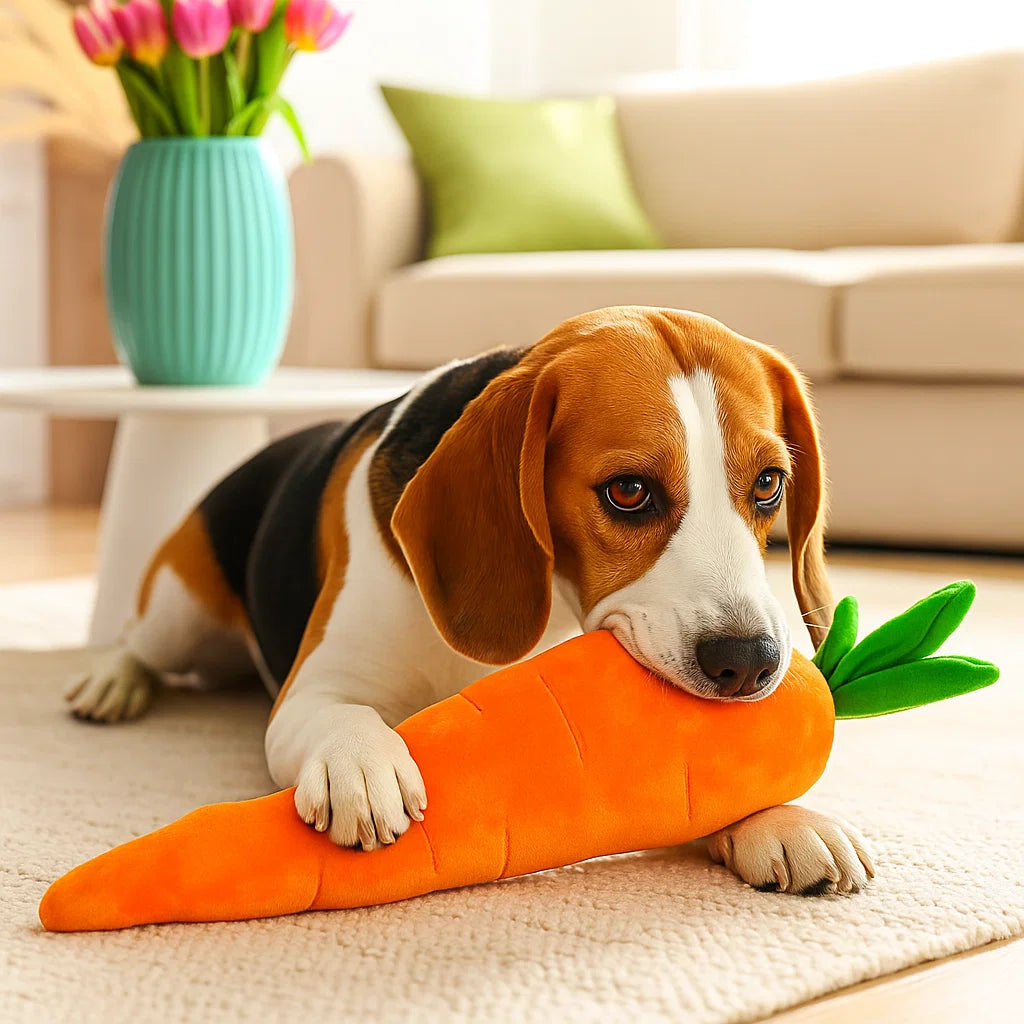 Pisząca marchewka – zabawka dla psa do zabawy i redukcji stresu