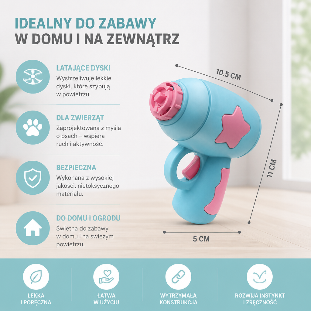 Wyrzutnia Latających Dysków Dla Zwierząt