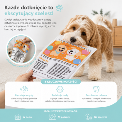 Wytrzymała Interaktywna Gazeta Z Efektem Szeleszczenia Dla Psa