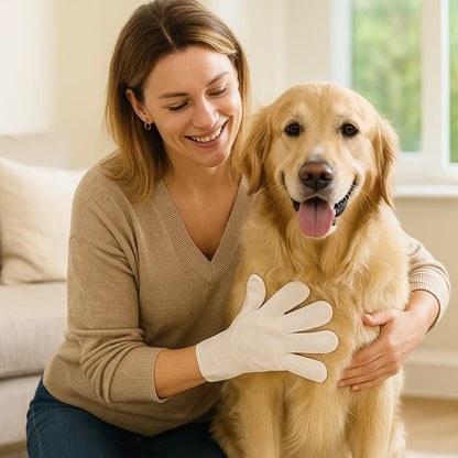 Rękawiczki czyszczące dla zwierząt