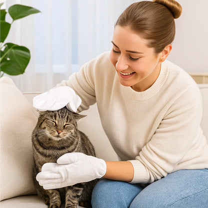 Rękawiczki czyszczące dla zwierząt