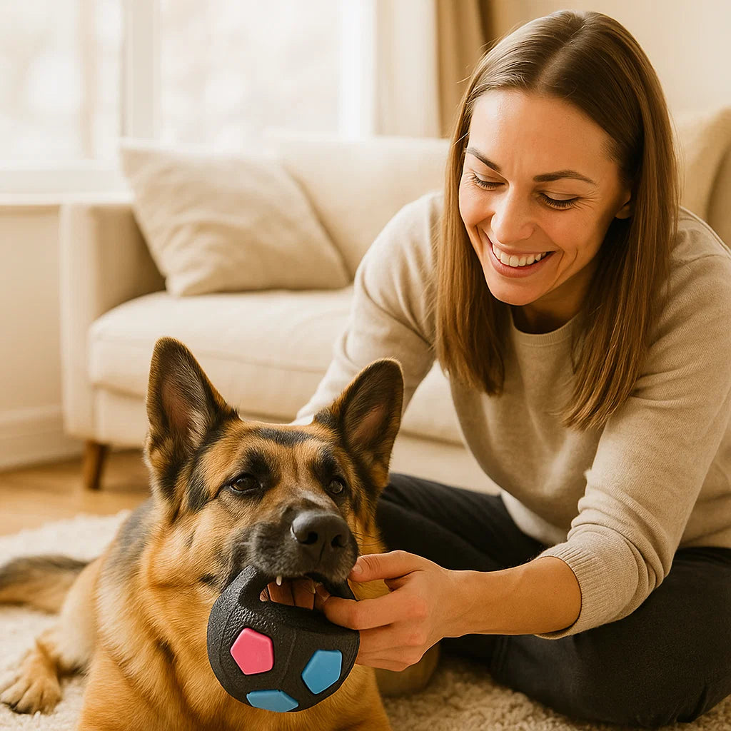 Wytrzymała piłka antystresowa dla psów