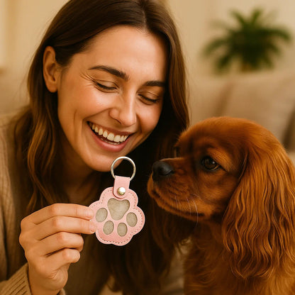 Skórzany brelok pamiątkowy do przechowywania sierści zwierząt