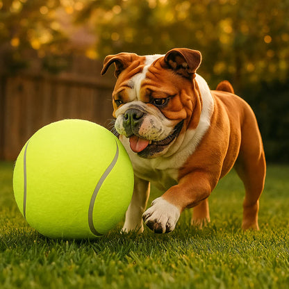 Wytrzymała gigantyczna piłka tenisowa dla psa