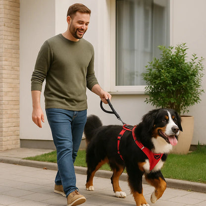 Wysokiej jakości odblaskowa uprząż dla psów z funkcją antyciągnięcia