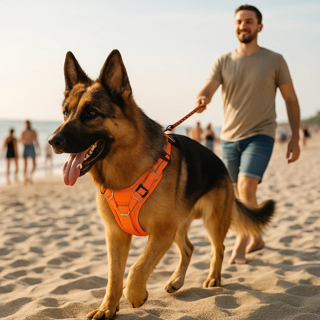 Wysokiej jakości odblaskowa uprząż dla psów z funkcją antyciągnięcia