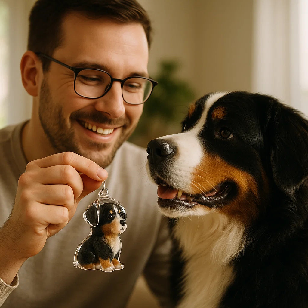 Brelok pamięciowy na sierść w kształcie psa