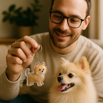Brelok pamięciowy na sierść w kształcie psa