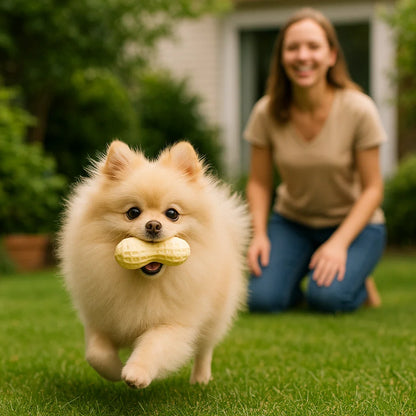 Trwała zabawka do żucia w kształcie orzeszka dla psów