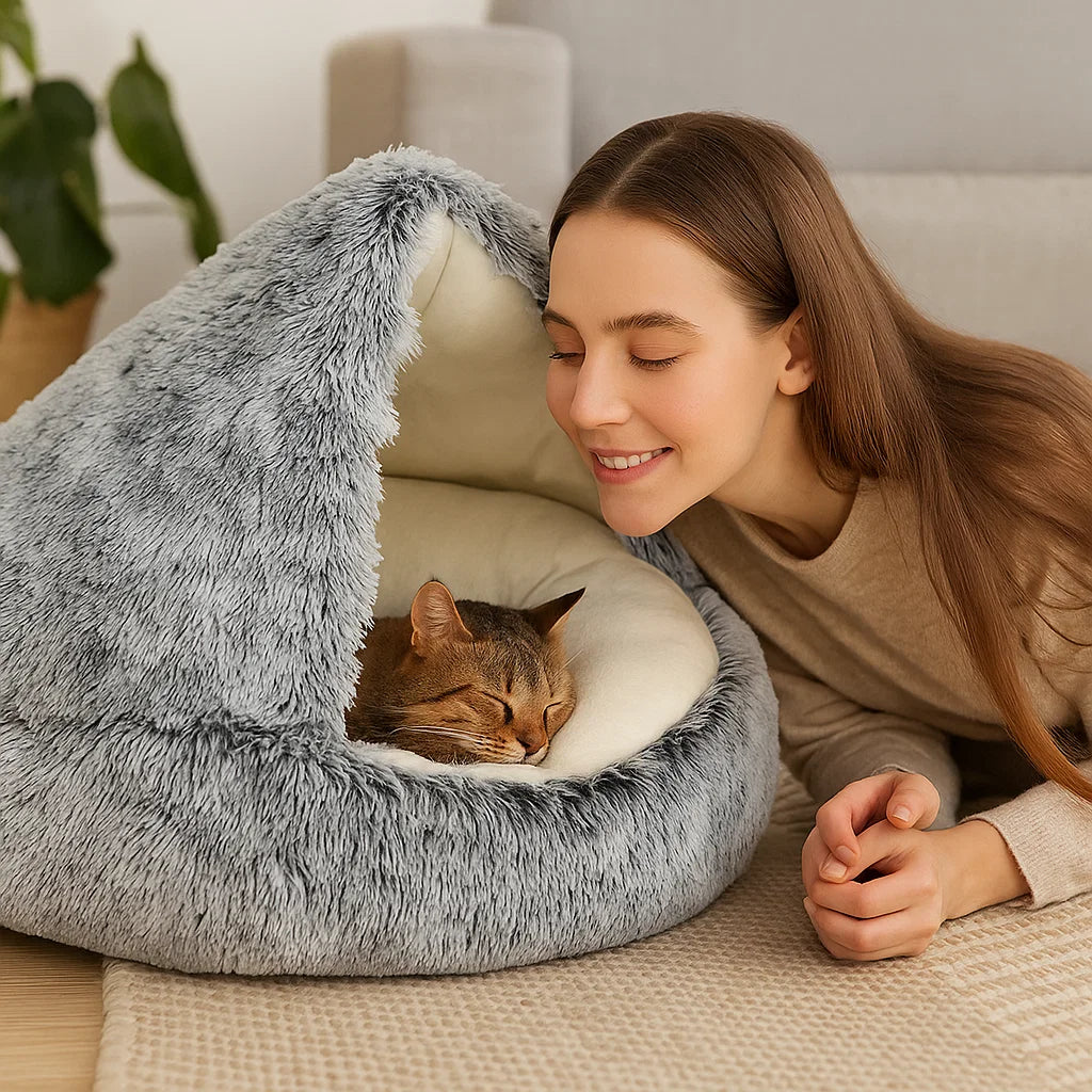 2w1 Legowisko i domek dla kota