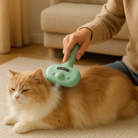 Premiumowa parowa szczotka dla kotów