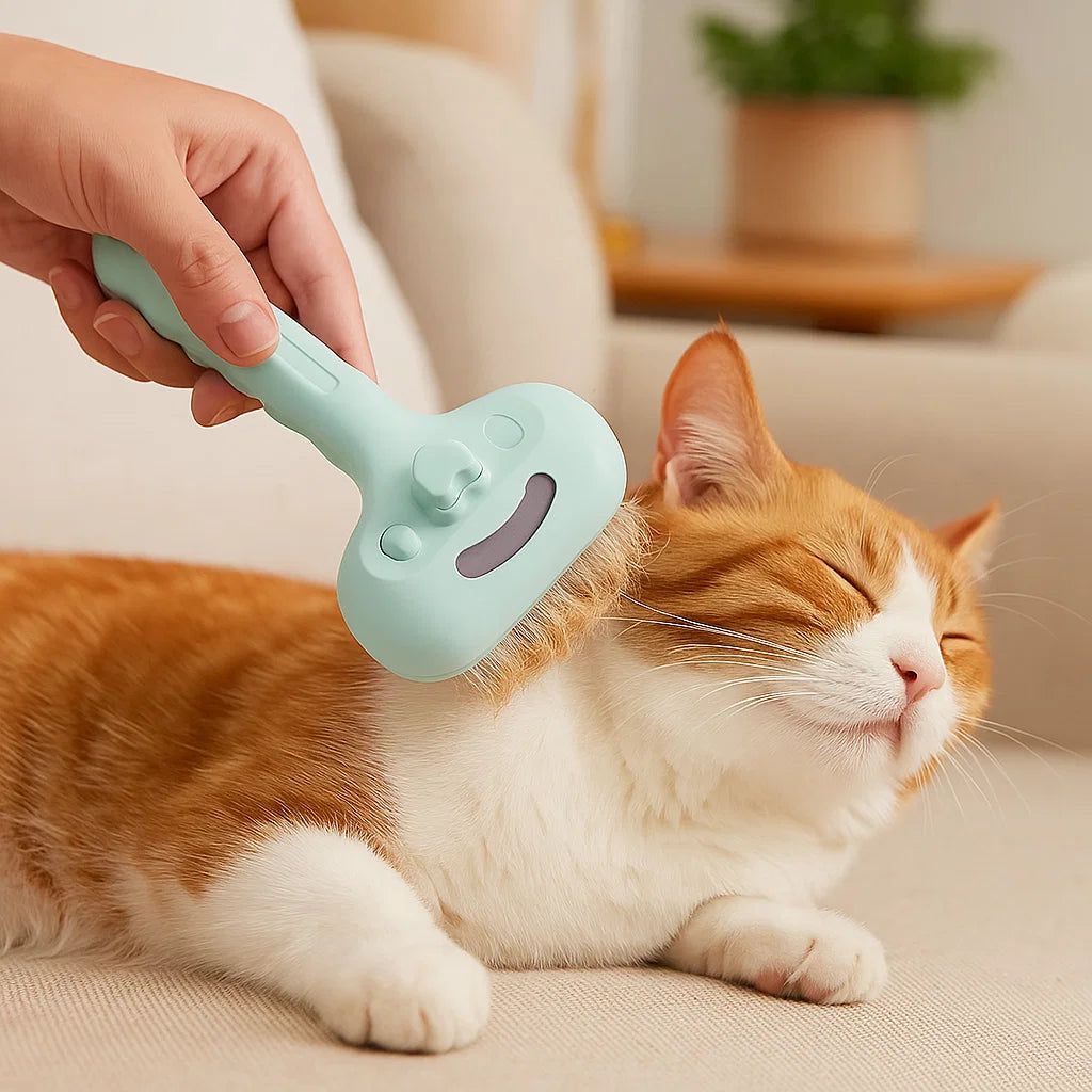 Premiumowa parowa szczotka dla kotów