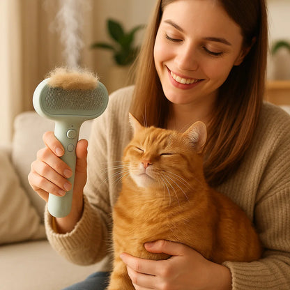 Premiumowa parowa szczotka dla kotów