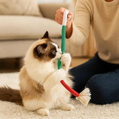 Naturalna lina do żucia dla kotów – wytrzymała, pielęgnująca zęby i redukująca stres