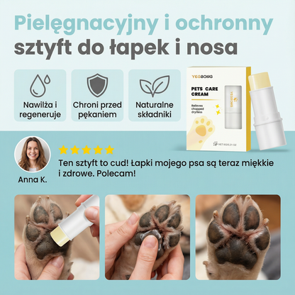 Pielęgnacyjny i ochronny sztyft do łapek i nosa