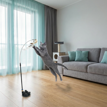 Zabawkowy ptak – interaktywna zabawka dla kota