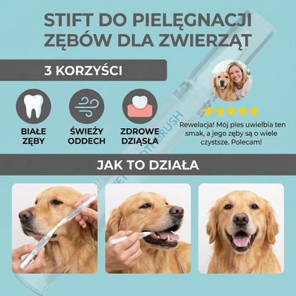 Stift do pielęgnacji zębów dla zwierząt