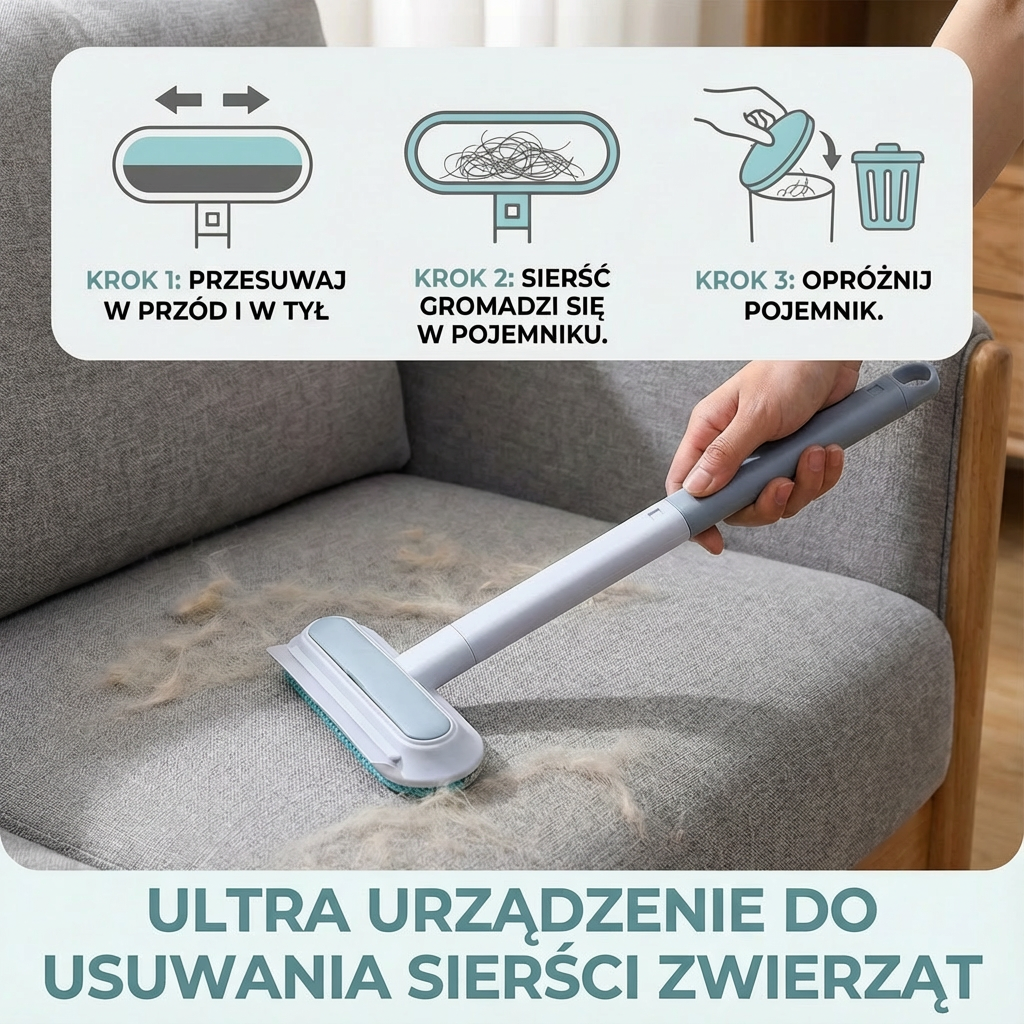 Ultra urządzenie do usuwania sierści zwierząt