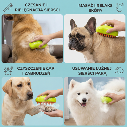 Parowa szczotka dla psów
