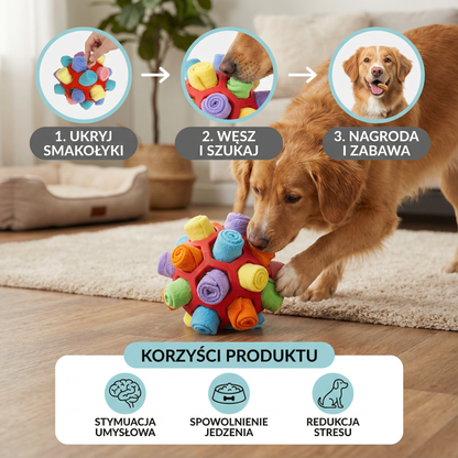Piłka węchowa – interaktywna zabawka na smakołyki