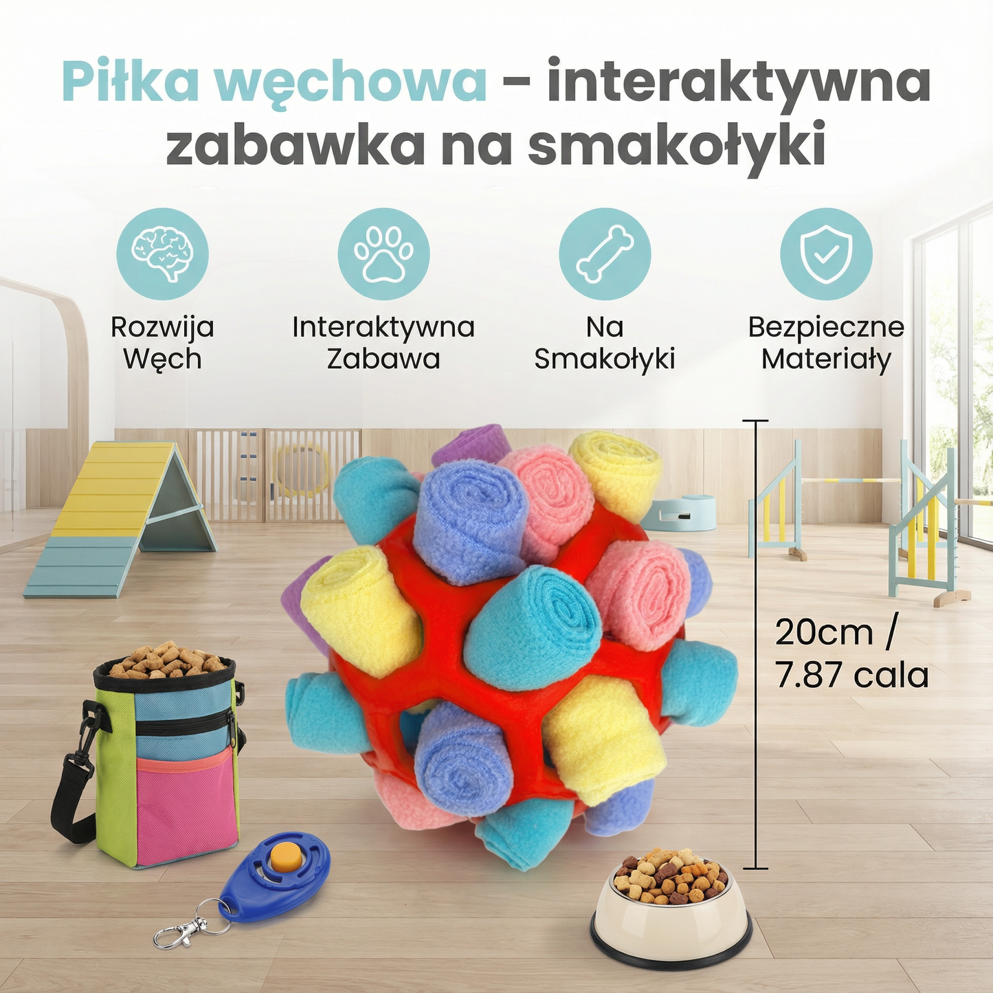 Piłka węchowa – interaktywna zabawka na smakołyki