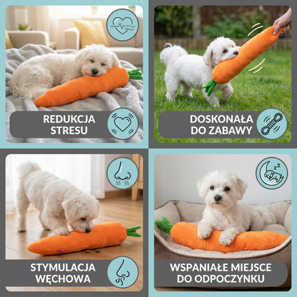 Pisząca marchewka – zabawka dla psa do zabawy i redukcji stresu