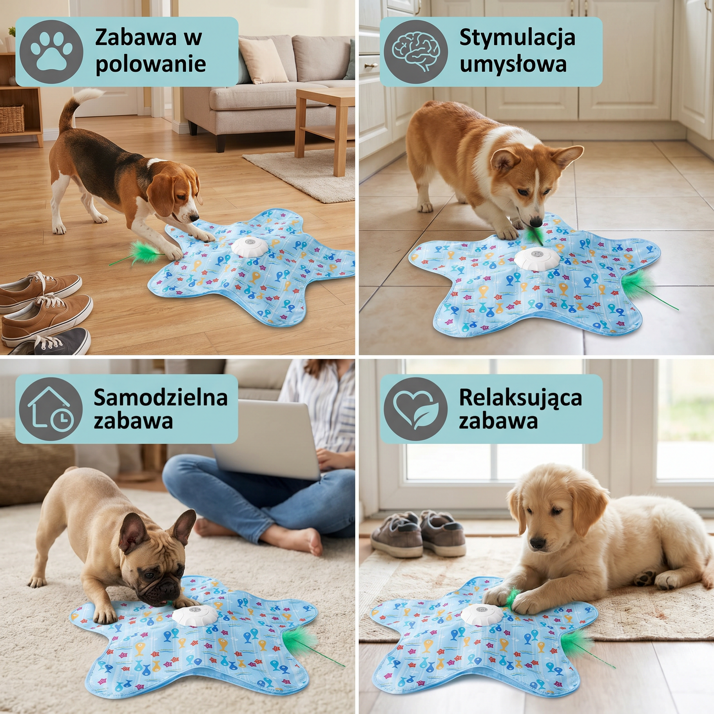 HuntingFun Dog Pro – Automatyczna zabawka dla psa do redukcji stresu i zabawy